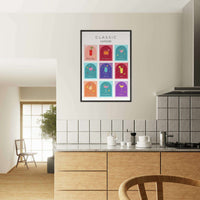 Nine Drink Recipes Set Wall Art - Vibrantwalls