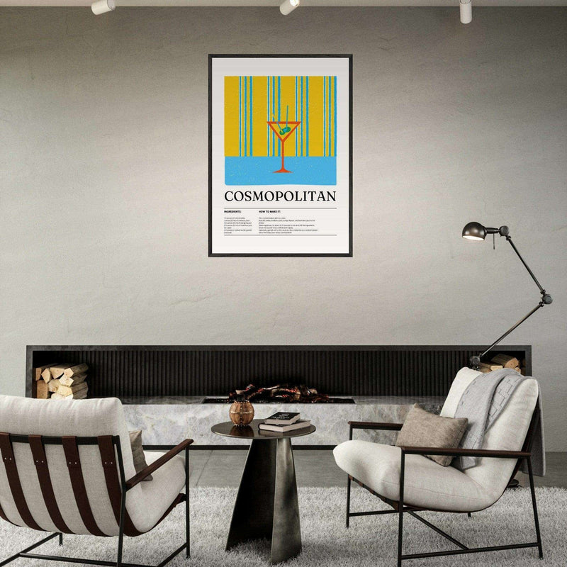 Cosmopolitan City Chic Bar Wall Art - Vibrantwalls