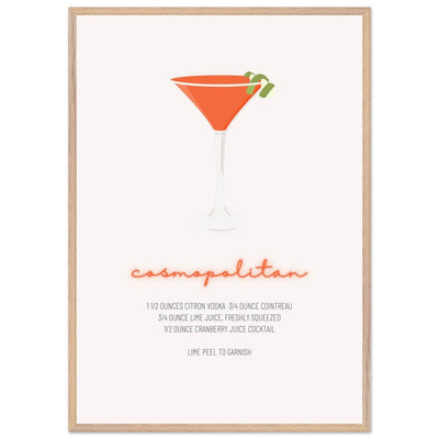 Cosmopolitan Cocktail Recipe Pink Vodka Cranberry Drink - Refreshing Cocktail Delight - Vibrantwalls