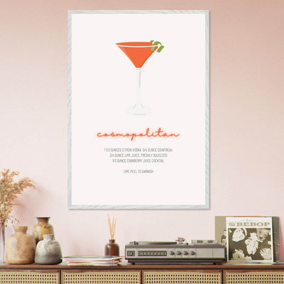 Cosmopolitan Cocktail Recipe Pink Vodka Cranberry Drink - Refreshing Cocktail Delight - Vibrantwalls