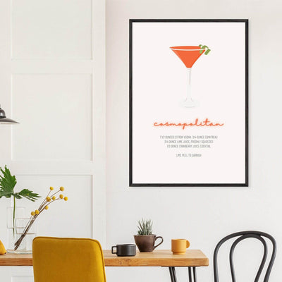 Cosmopolitan Cocktail Recipe Pink Vodka Cranberry Drink - Refreshing Cocktail Delight - Vibrantwalls