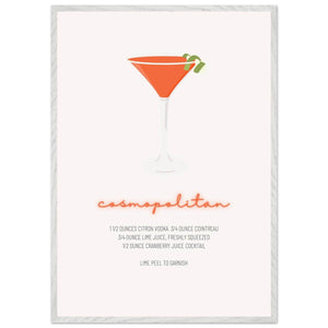 Cosmopolitan Cocktail Recipe Pink Vodka Cranberry Drink - Refreshing Cocktail Delight - Vibrantwalls