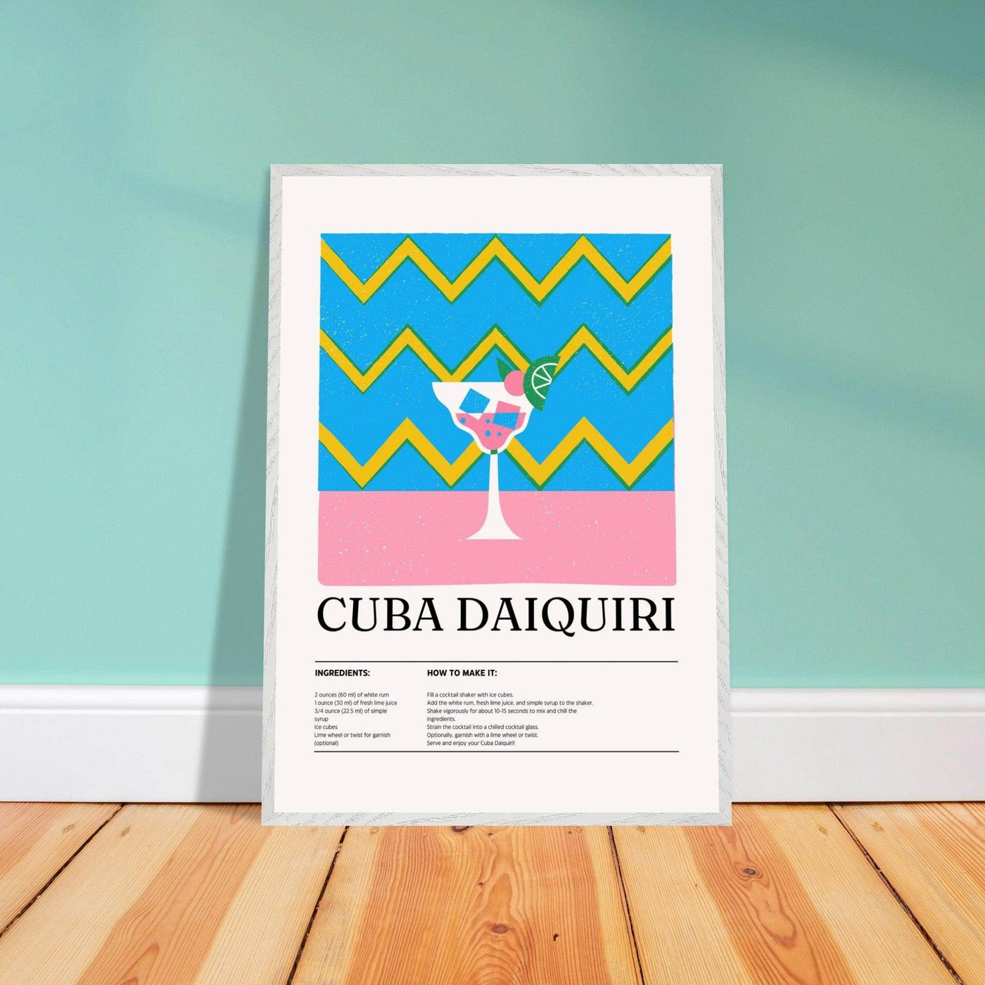 Cuba Daiquiri Cocktail Recipe - Vibrantwalls