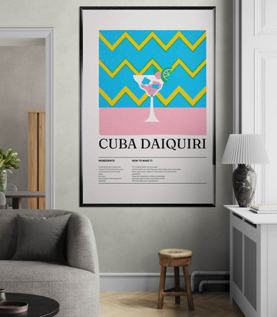 Cuba Daiquiri Cocktail Recipe - Vibrantwalls
