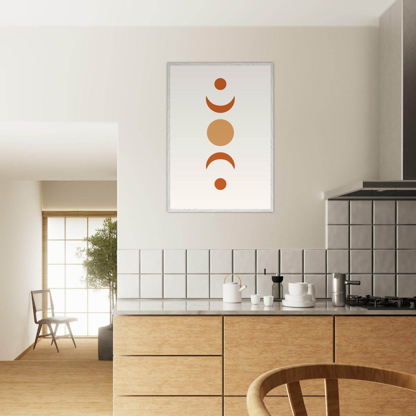 Desert Landscape | Boho Moon - Vibrantwalls