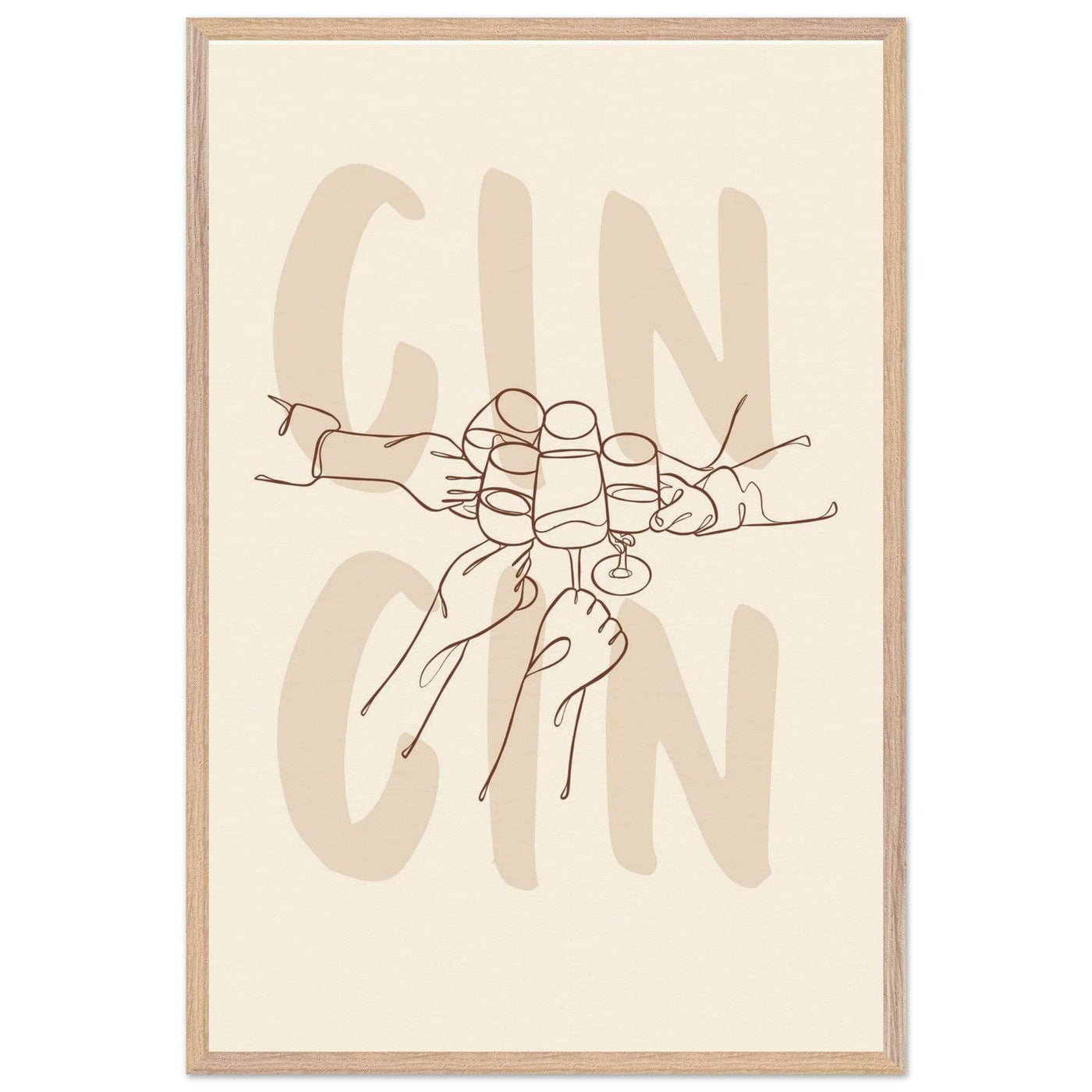 Framed Gin Quote Artwork for Gin Lovers - Perfect Decor for Home or Bar - Vibrantwalls