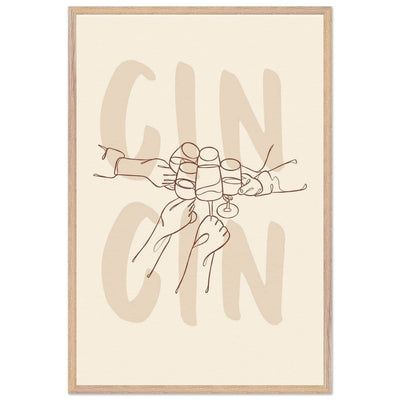 Framed Gin Quote Artwork for Gin Lovers - Perfect Decor for Home or Bar - Vibrantwalls