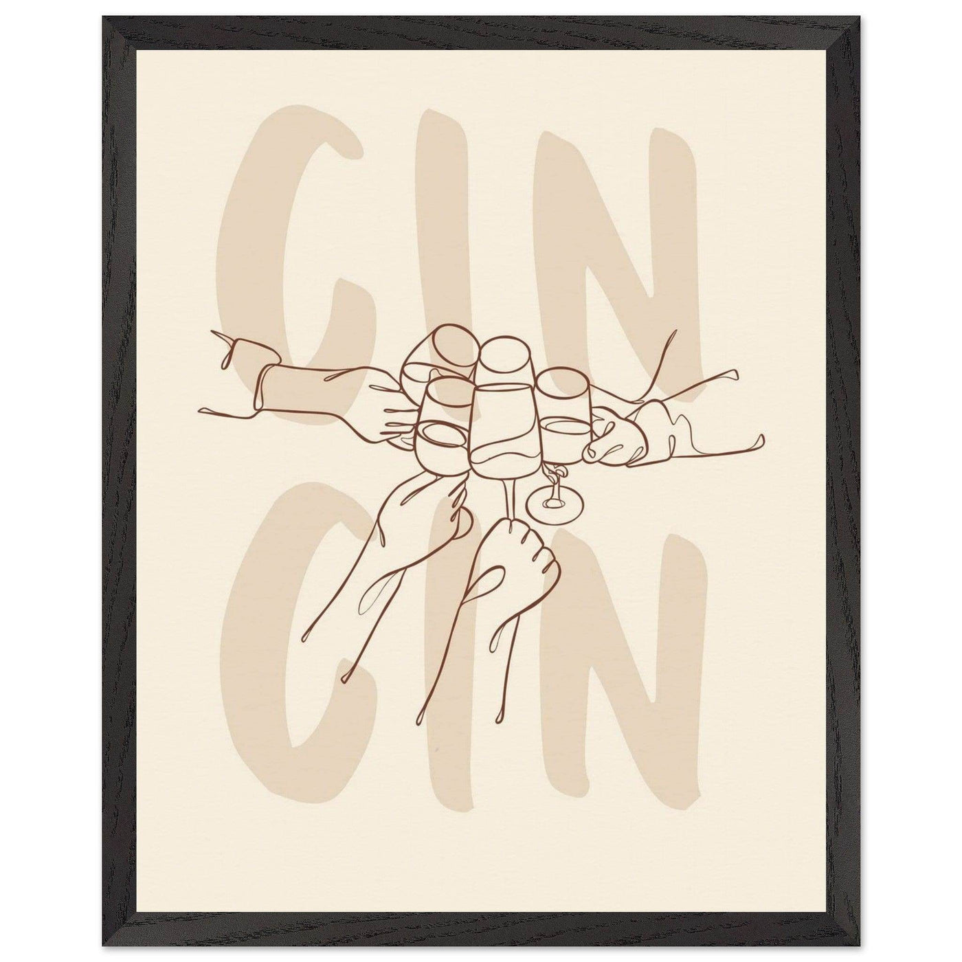 Framed Gin Quote Artwork for Gin Lovers - Perfect Decor for Home or Bar - Vibrantwalls