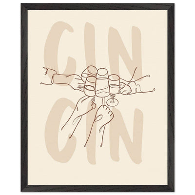 Framed Gin Quote Artwork for Gin Lovers - Perfect Decor for Home or Bar - Vibrantwalls