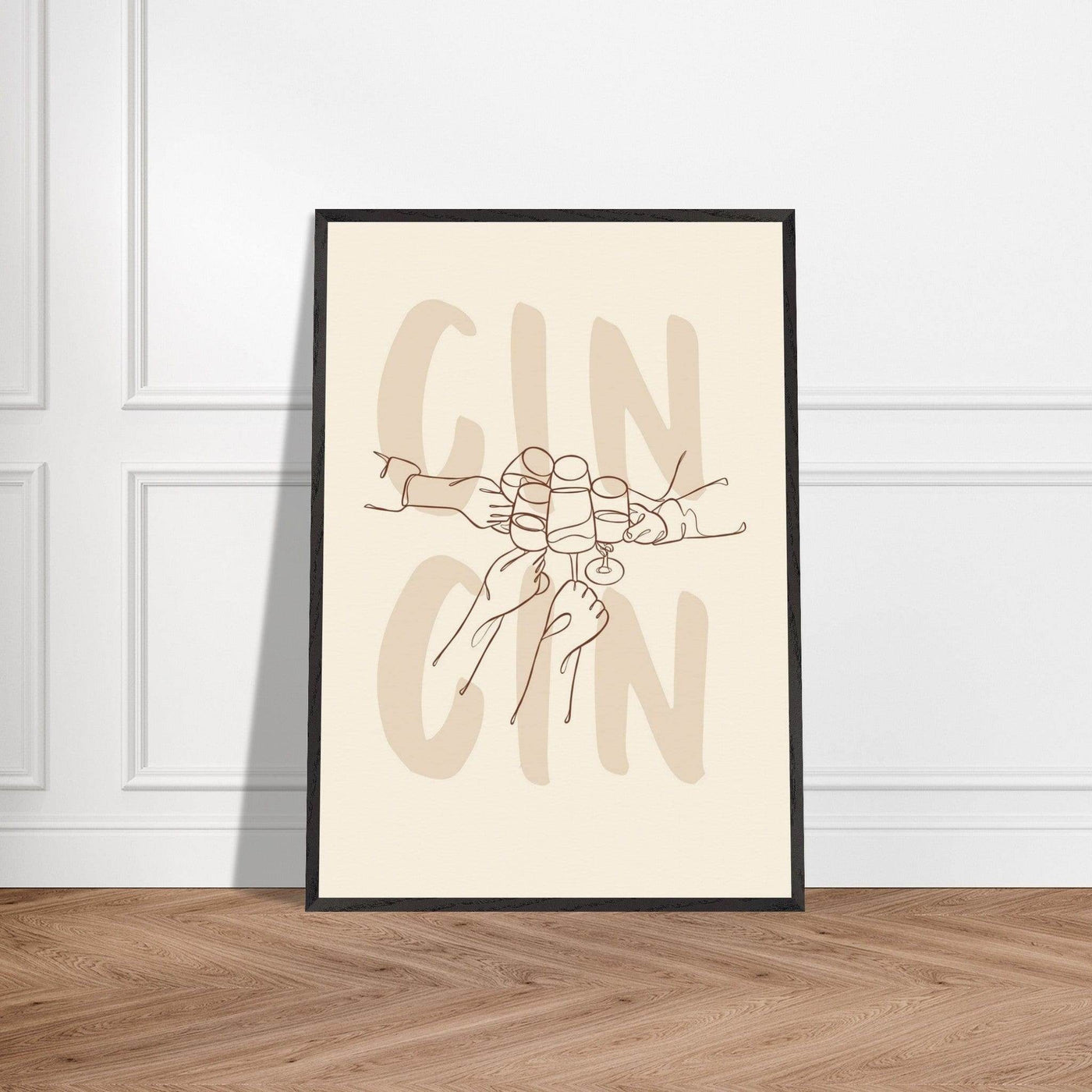 Framed Gin Quote Artwork for Gin Lovers - Perfect Decor for Home or Bar - Vibrantwalls