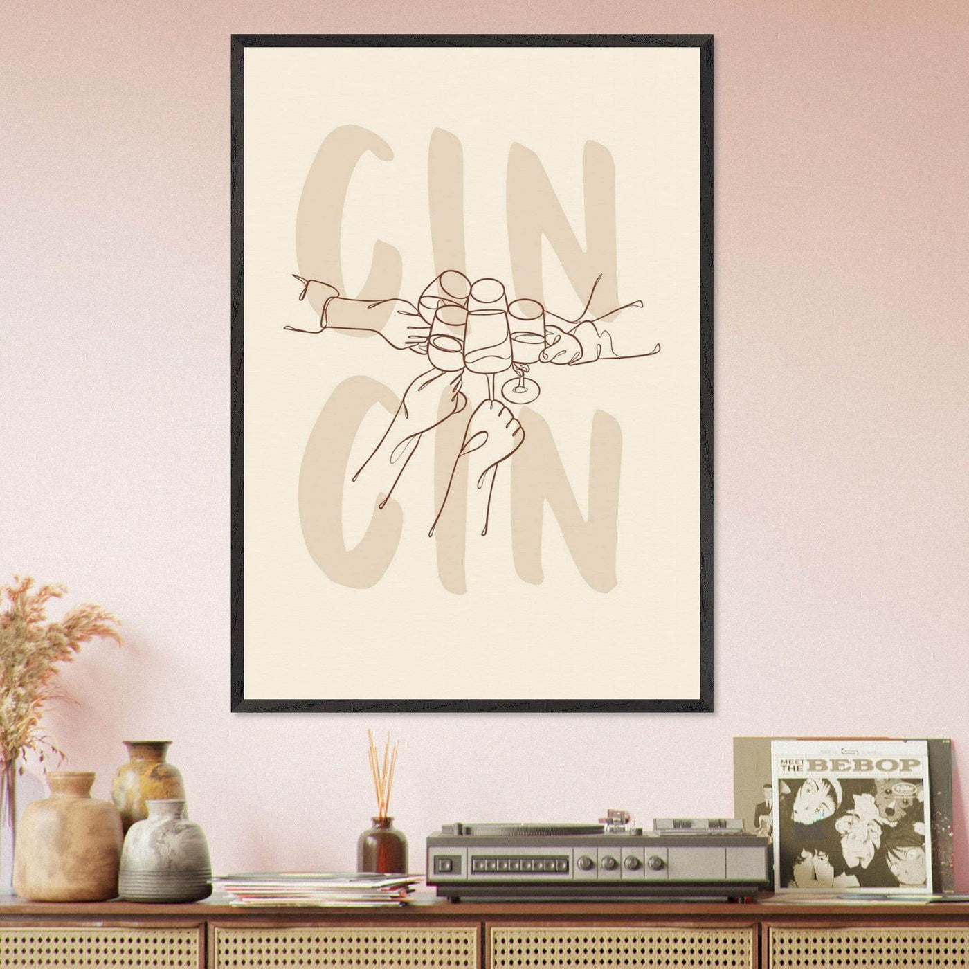 Framed Gin Quote Artwork for Gin Lovers - Perfect Decor for Home or Bar - Vibrantwalls