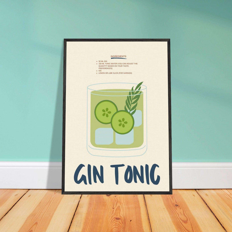 Gin Tonic Classic Cocktail Wall Art - Vibrantwalls