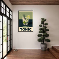 Gin Tonic Contemporary Bar Poster Wall Art - Vibrantwalls