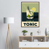 Gin Tonic Contemporary Bar Poster Wall Art - Vibrantwalls