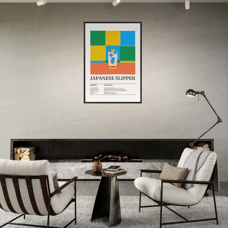 Japanese Slipper Cocktail Wall Art - Vibrantwalls