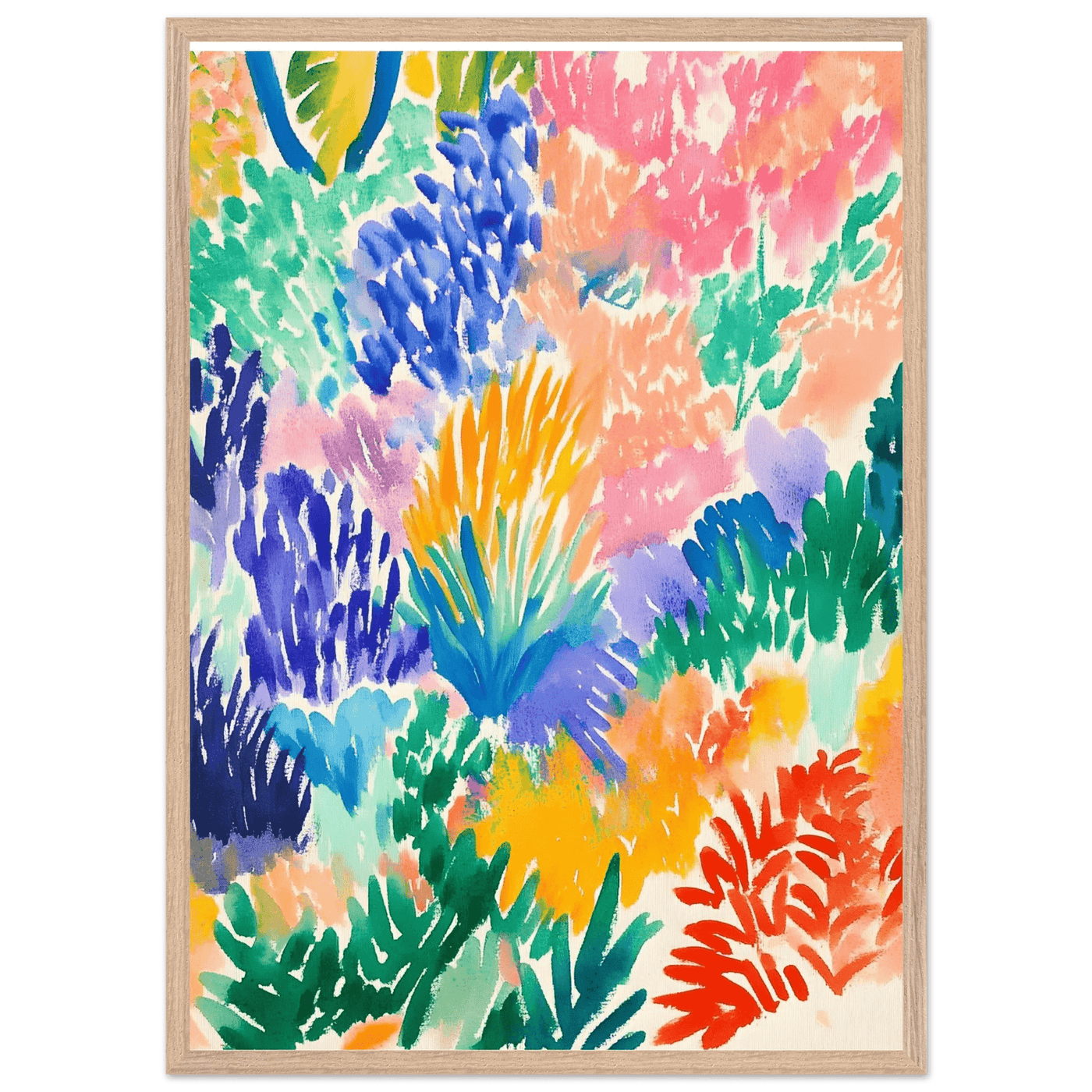 Matisse-Abstract Floral - Vibrantwalls