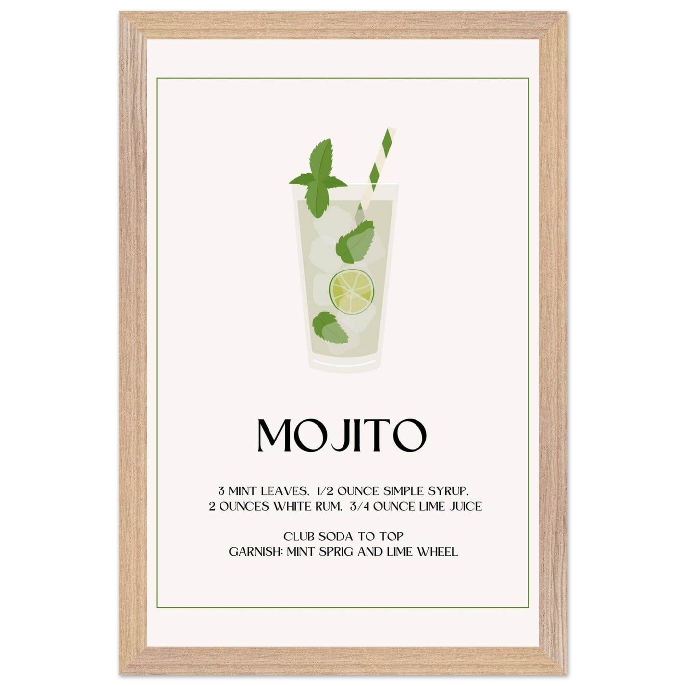 Mojito Cocktail Recipe - Vibrantwalls