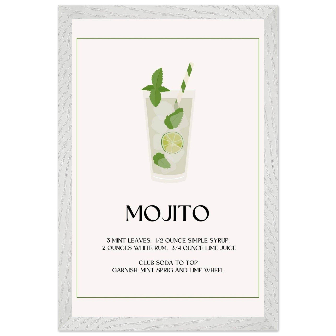 Mojito Cocktail Recipe - Vibrantwalls