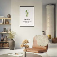 Mojito Cocktail Recipe Refreshing Wall Art - Vibrantwalls