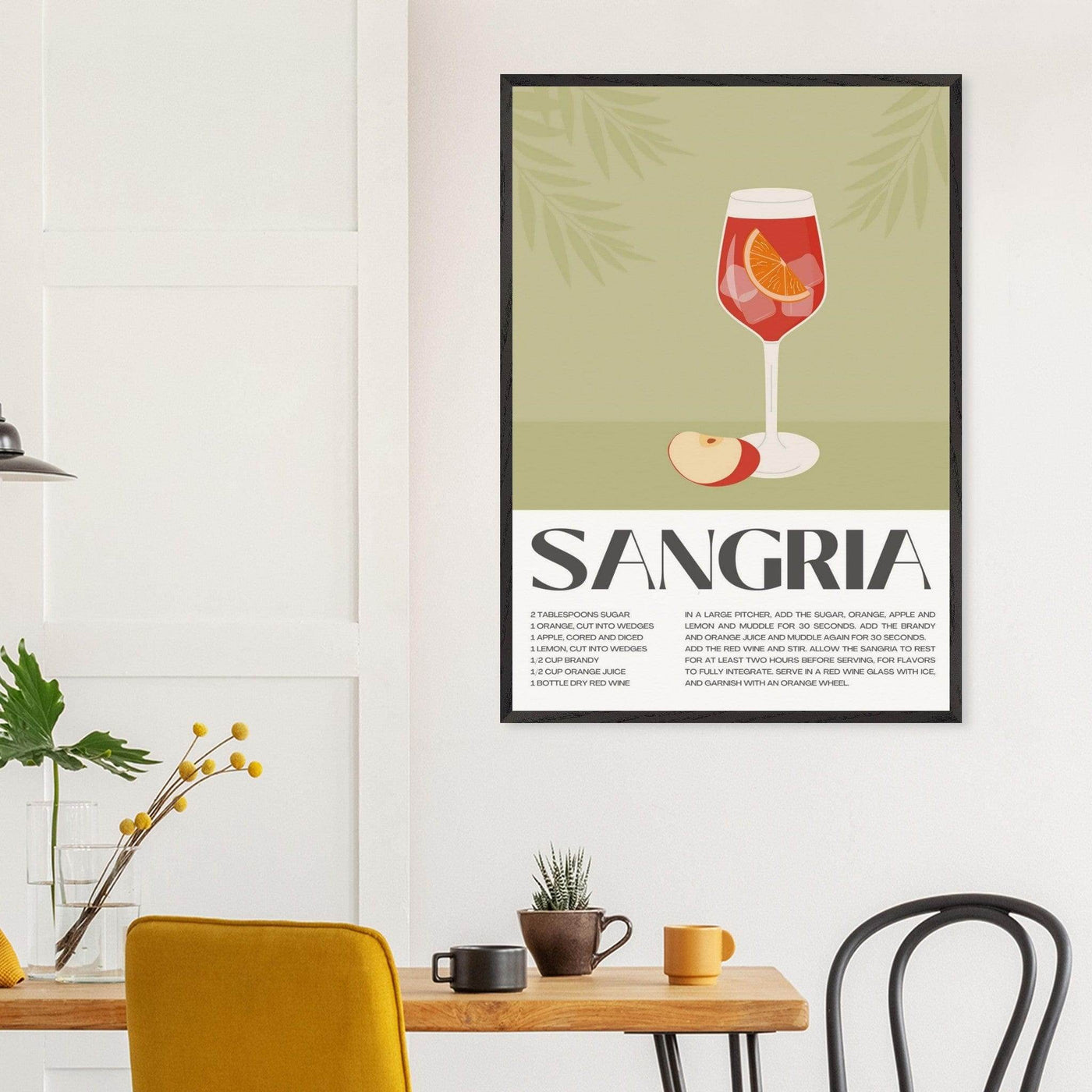 Sangria Cocktail Red Wine - Vibrantwalls