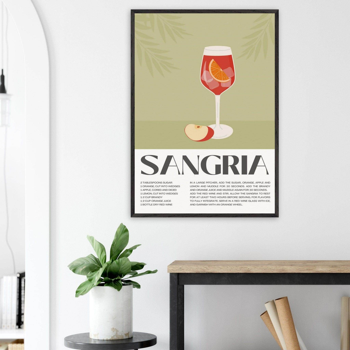 Sangria Cocktail Red Wine - Vibrantwalls