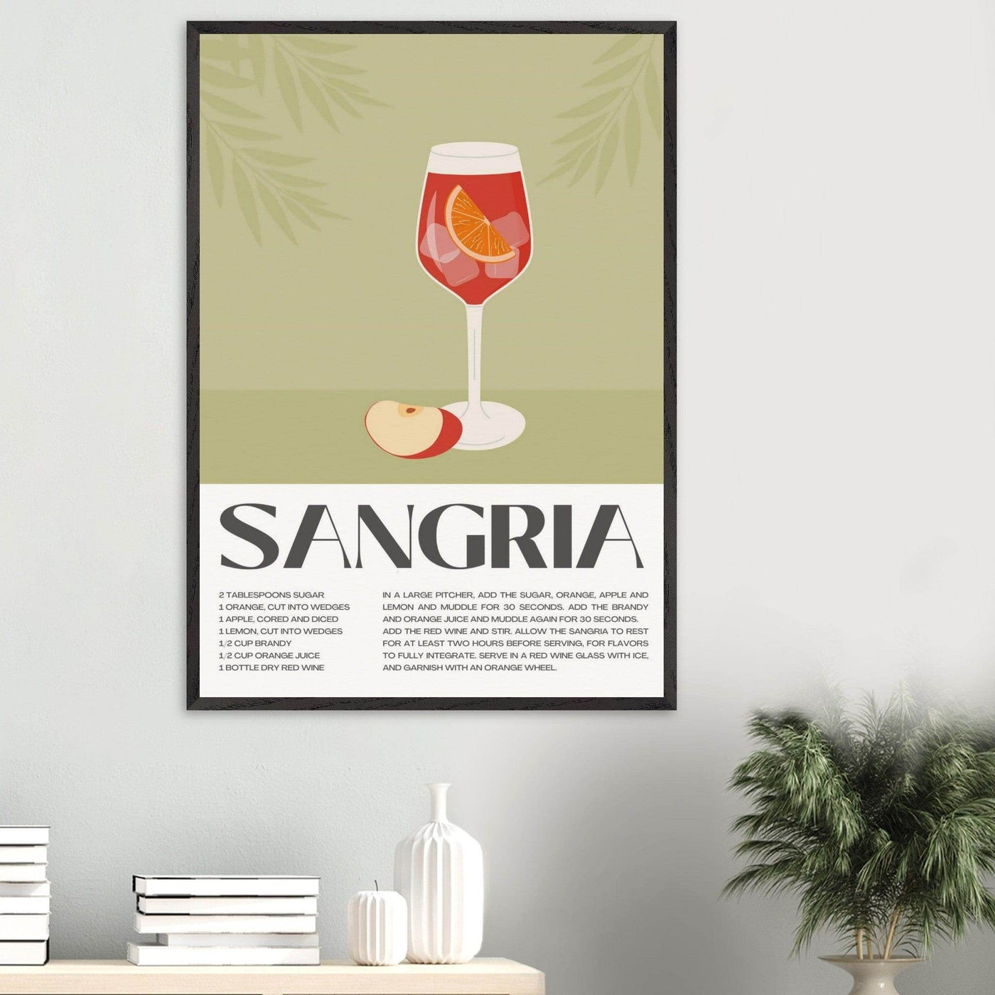 Sangria Cocktail Red Wine - Vibrantwalls