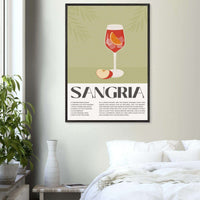 Sangria Cocktail Red Wine Delicious Wall Art - Vibrantwalls