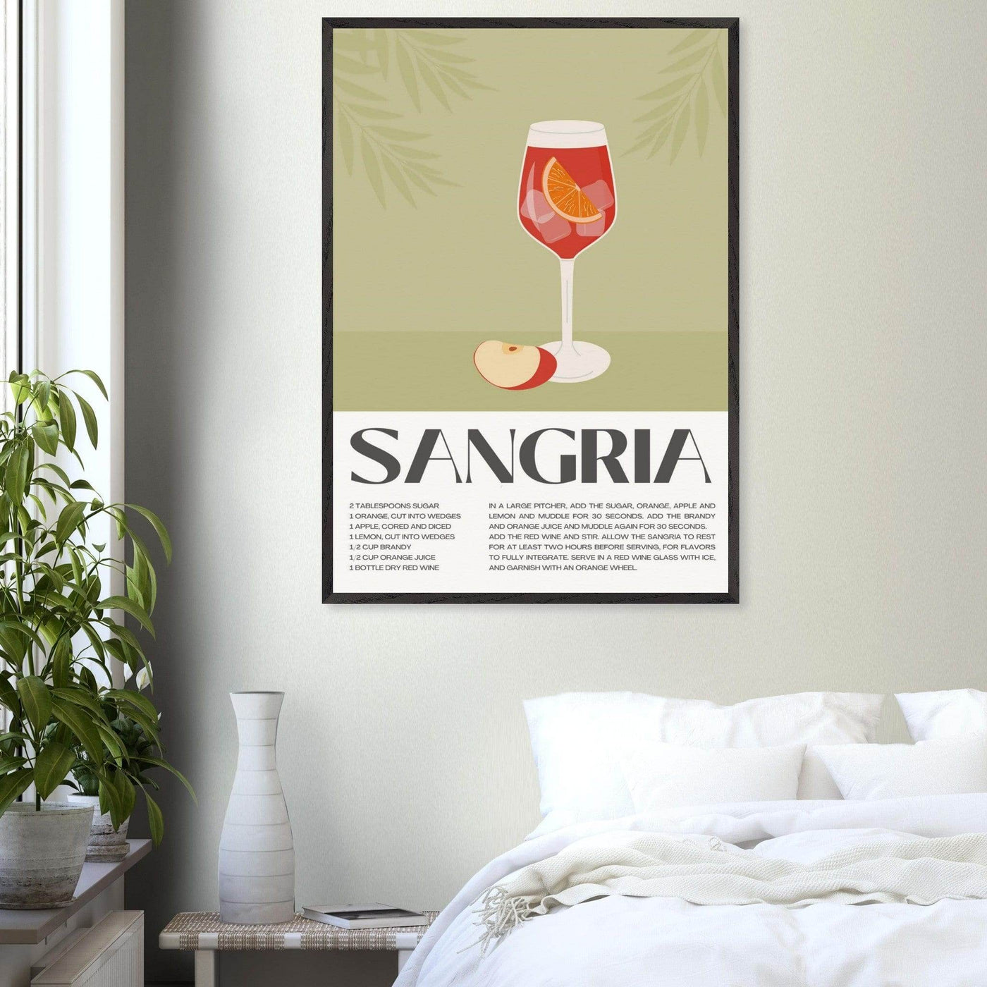 Sangria Cocktail Red Wine - Vibrantwalls