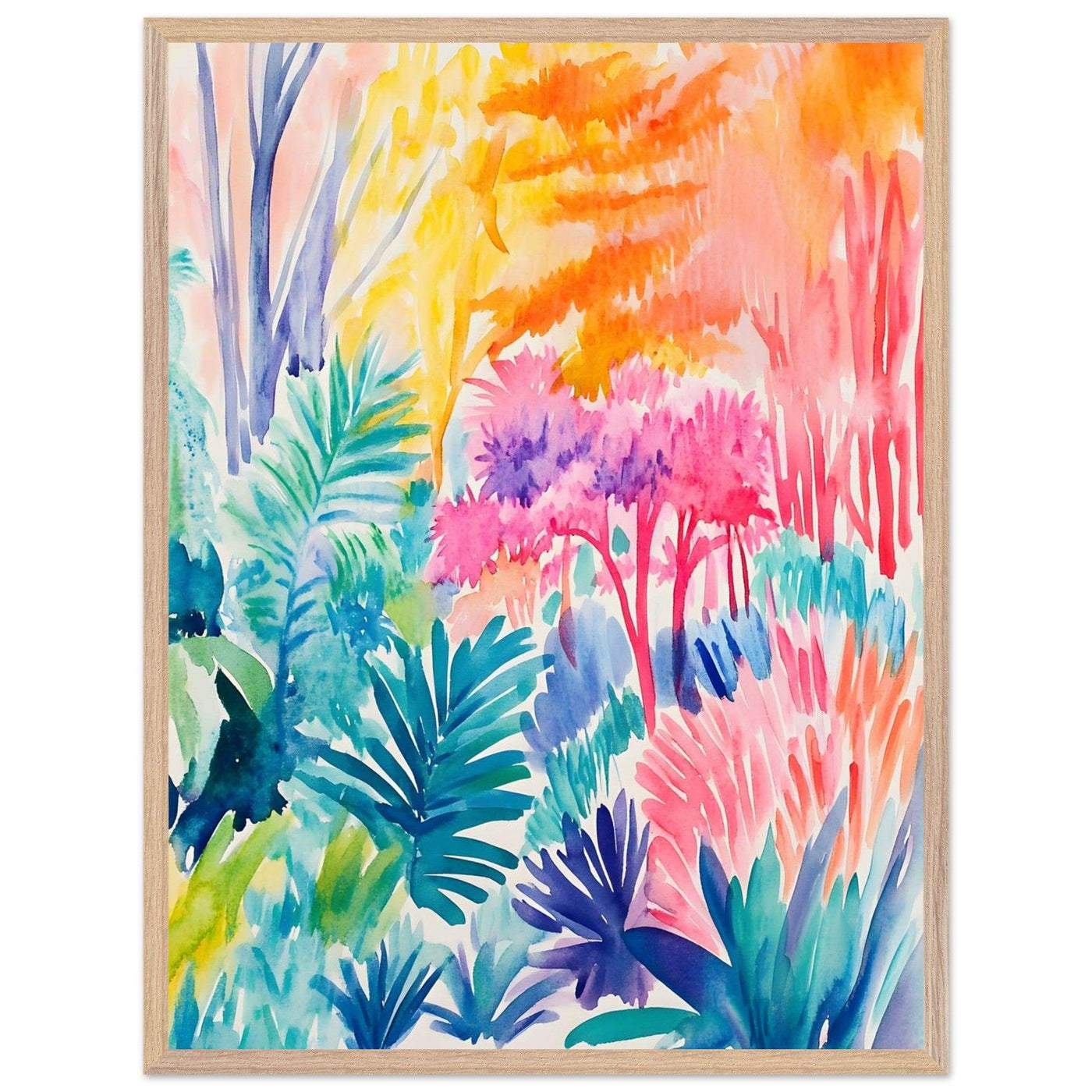 Vibrant Abstract Botanical Matisse Style - Vibrantwalls