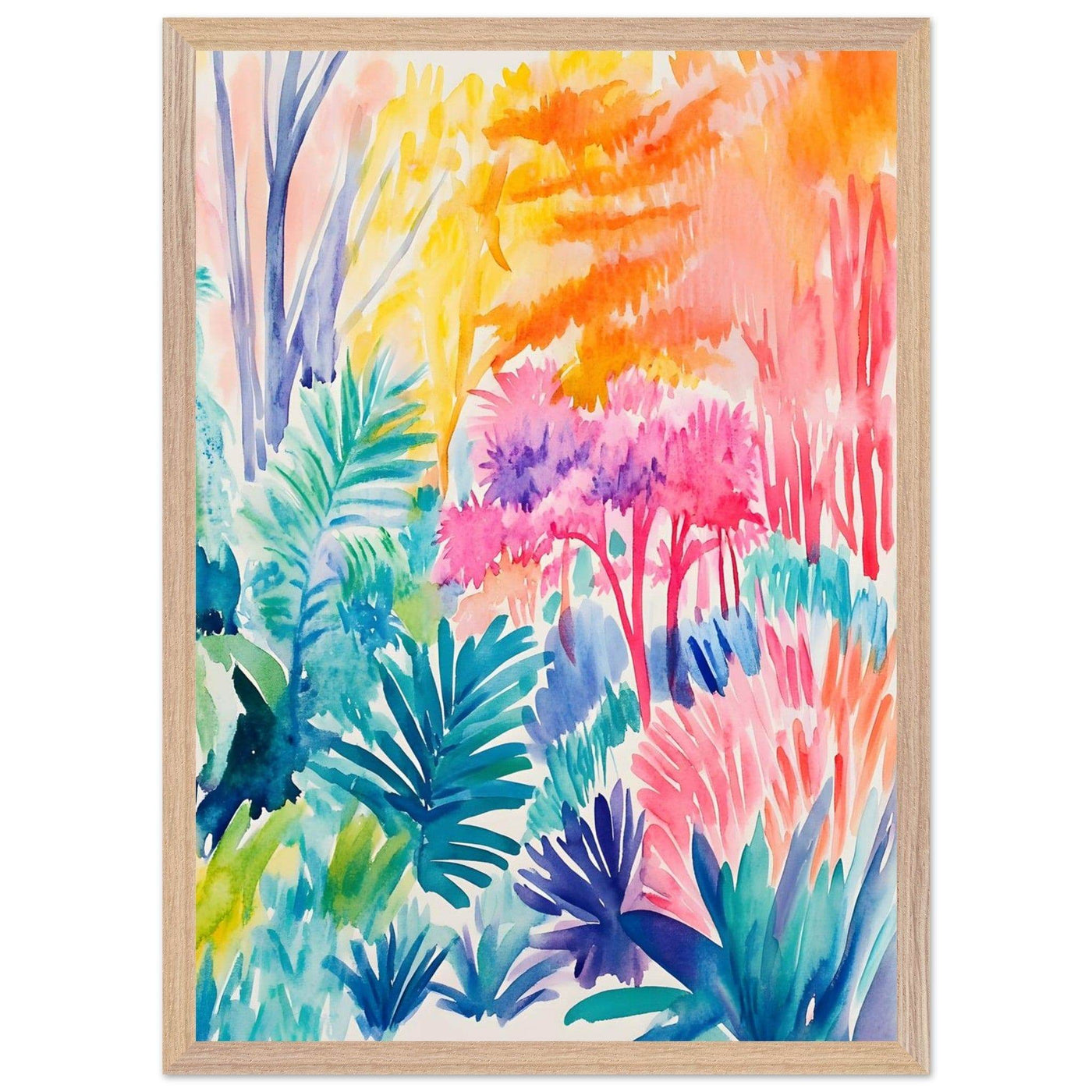 Vibrant Abstract Botanical Matisse Style - Vibrantwalls