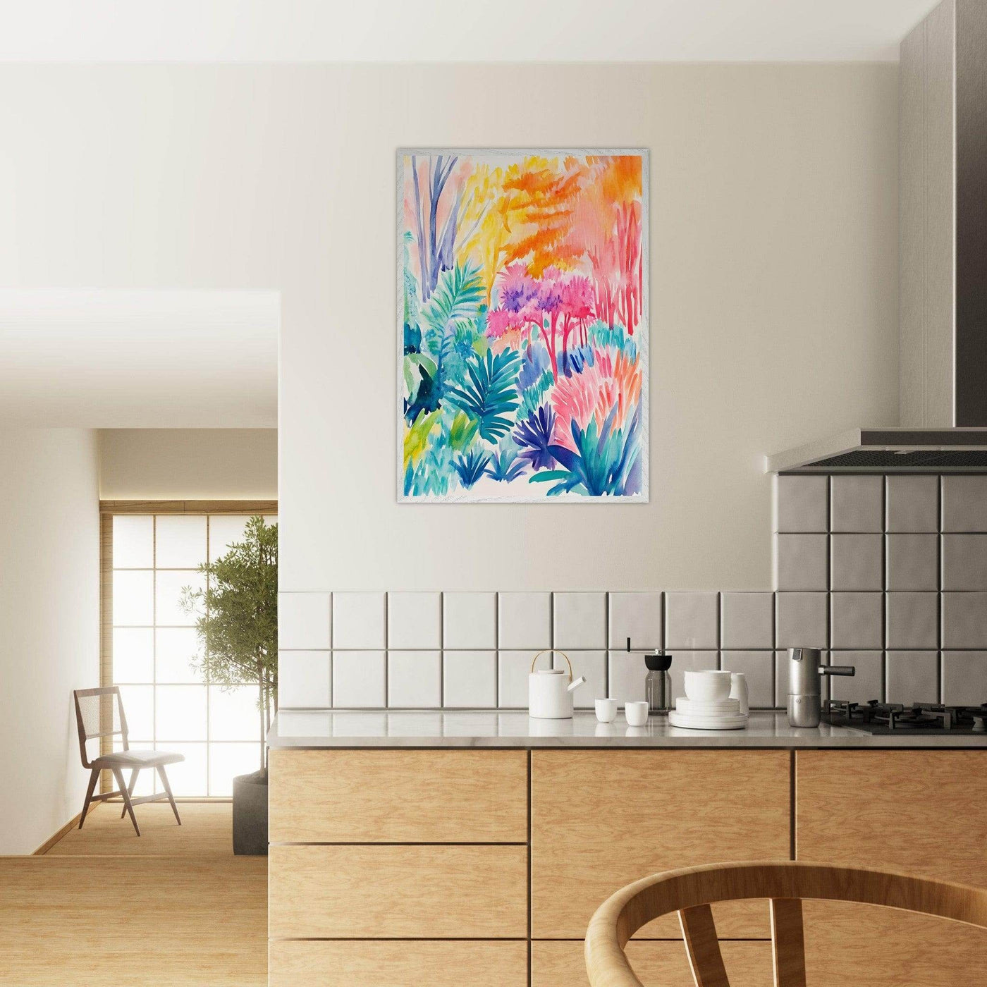 Vibrant Abstract Botanical Matisse Style - Vibrantwalls