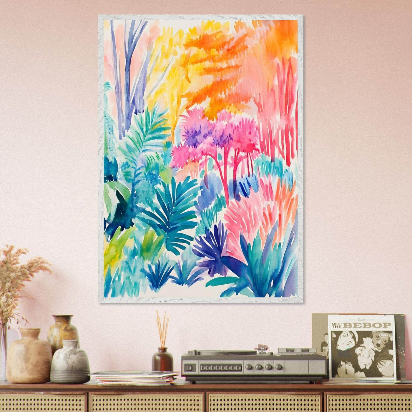 Vibrant Abstract Botanical Matisse Style - Vibrantwalls