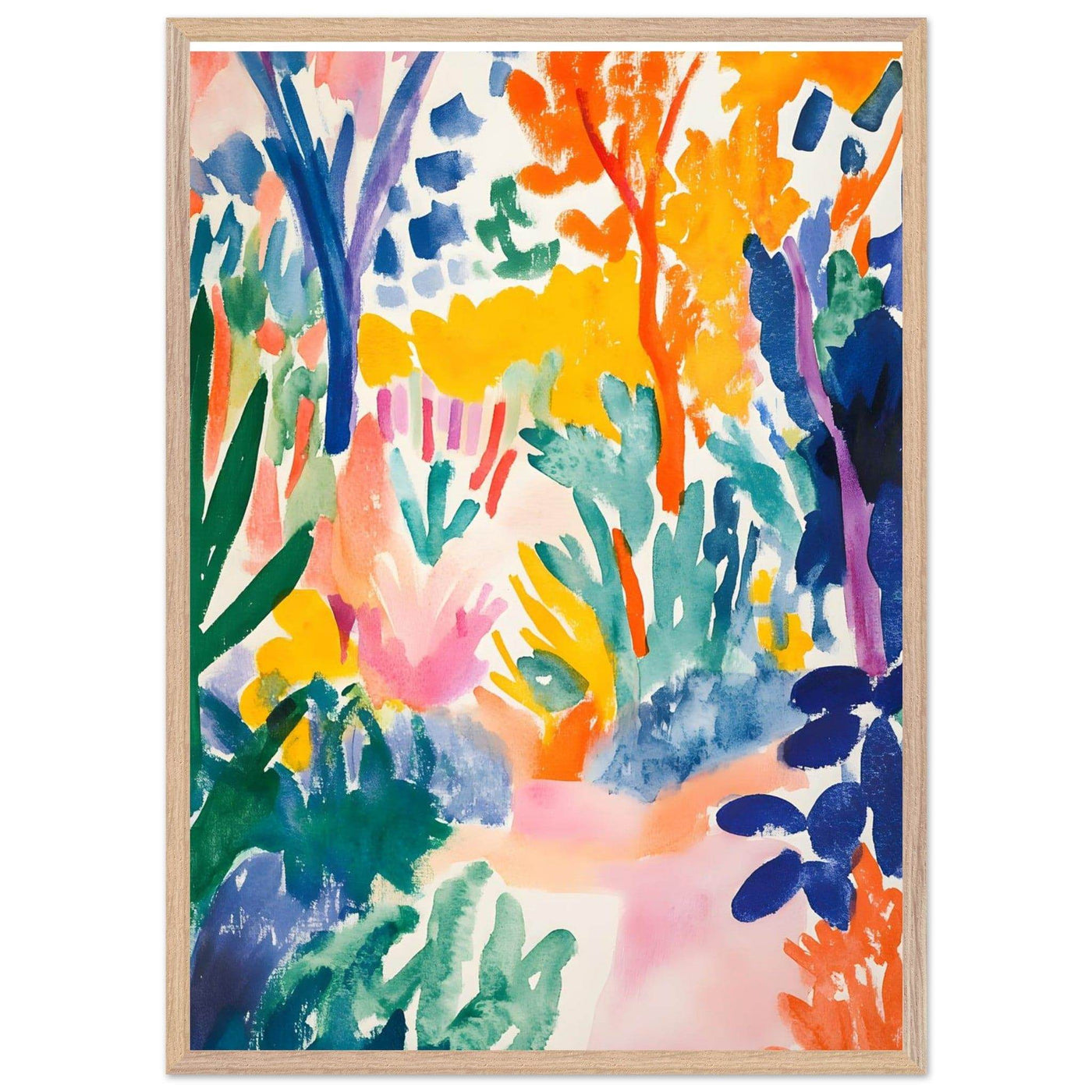Vibrant Abstract Garden - Vibrantwalls