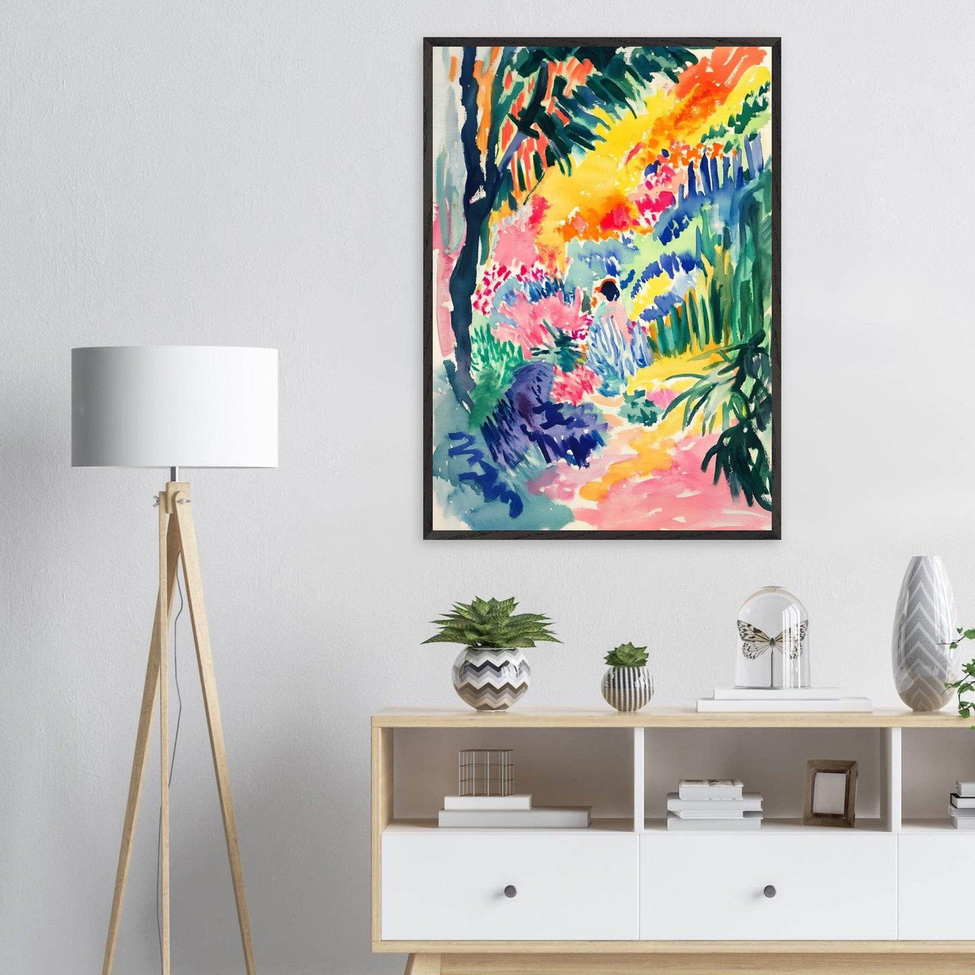 Vibrant Abstract Garden Henri Matisse - Vibrantwalls