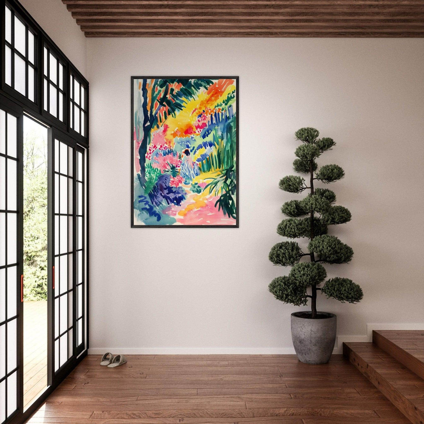 Vibrant Abstract Garden Henri Matisse - Vibrantwalls