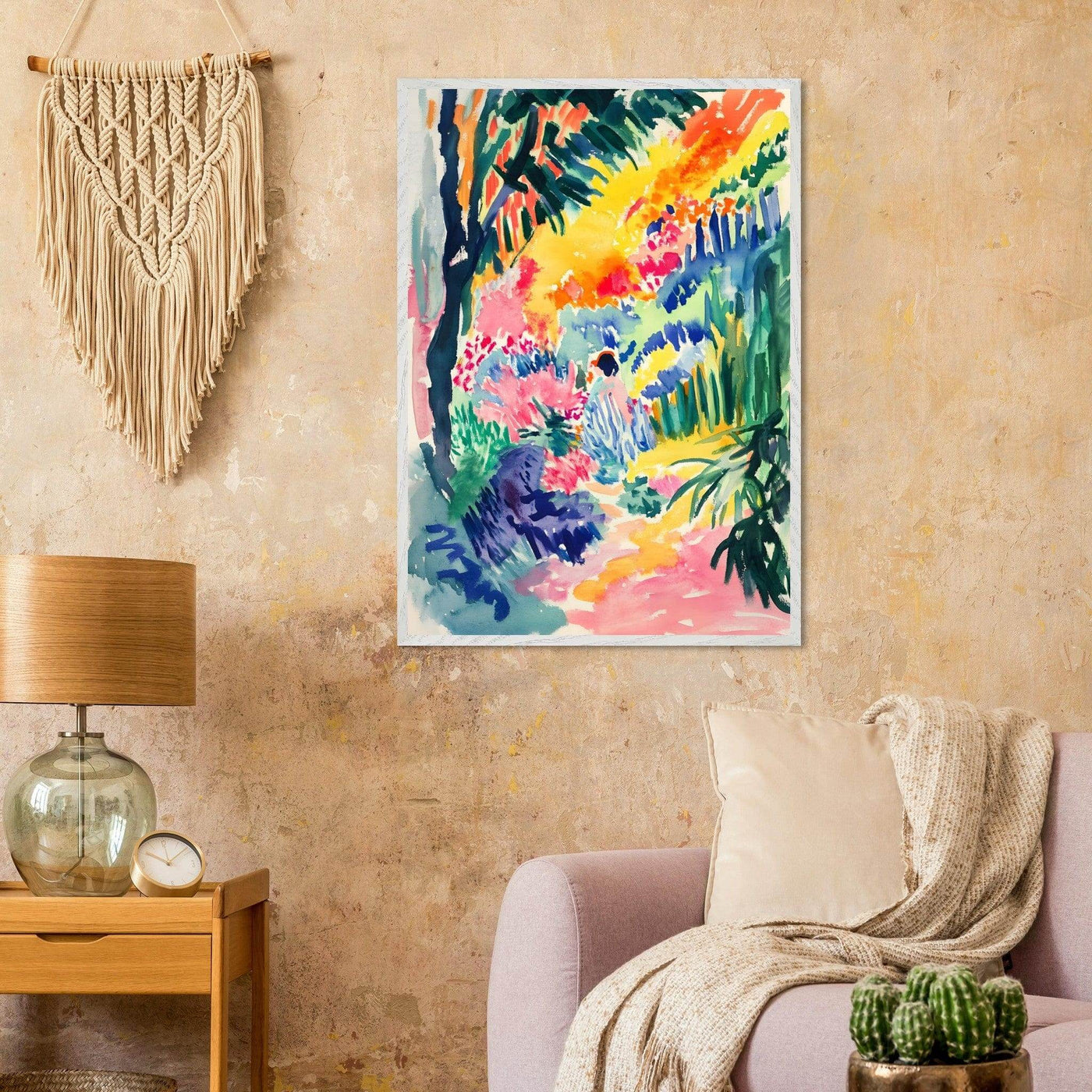 Vibrant Abstract Garden Henri Matisse - Vibrantwalls