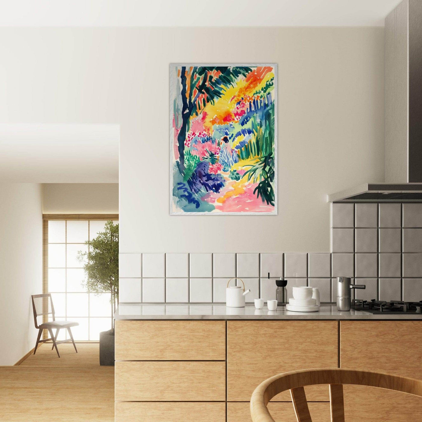 Vibrant Abstract Garden Henri Matisse - Vibrantwalls