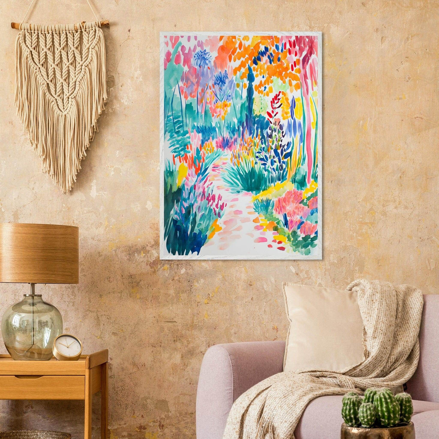 Vibrant Matisse Style Abstract Garden - Vibrantwalls