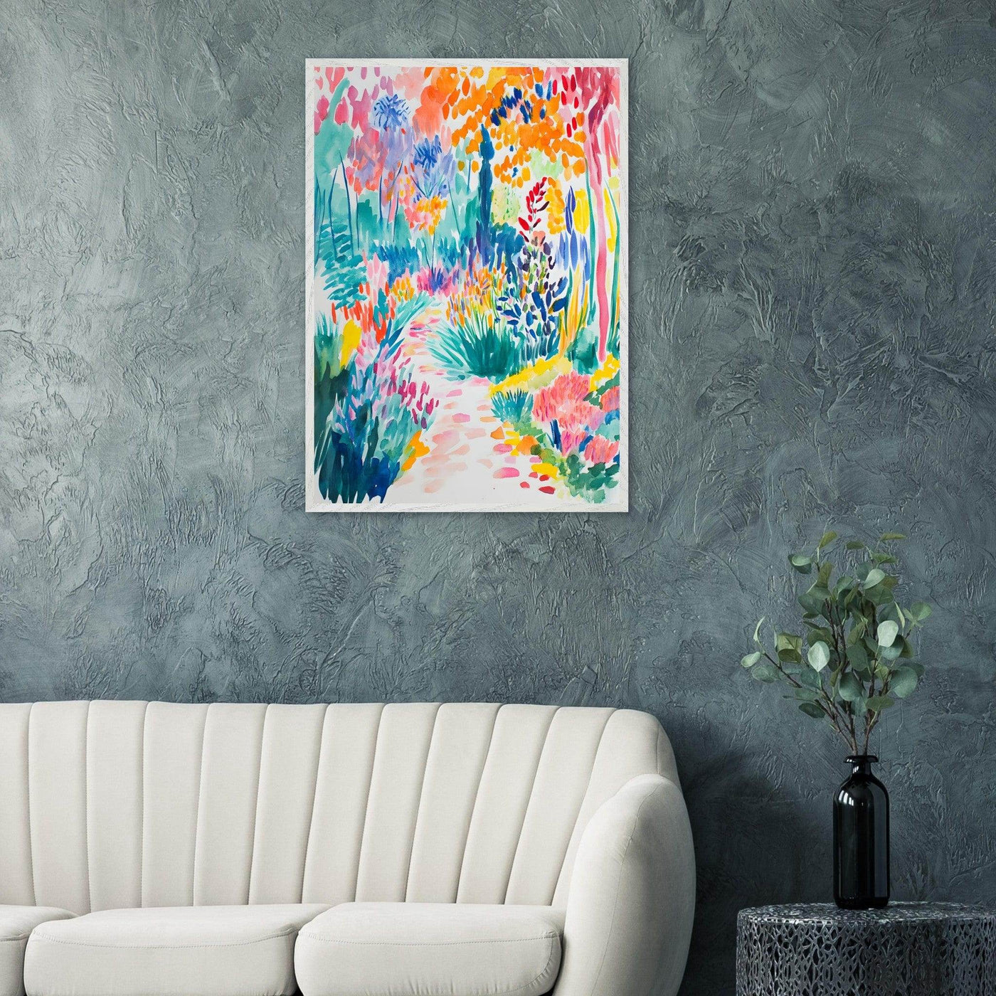 Vibrant Matisse Style Abstract Garden - Vibrantwalls