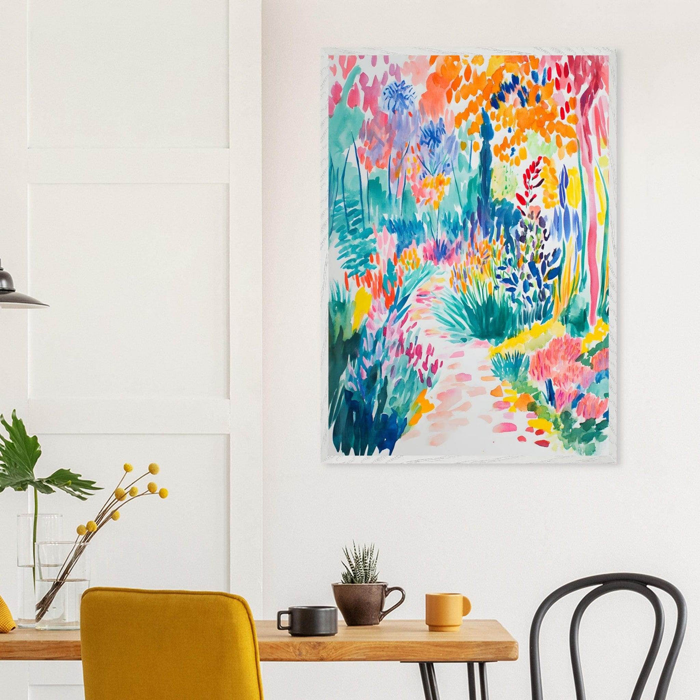 Vibrant Matisse Style Abstract Garden - Vibrantwalls