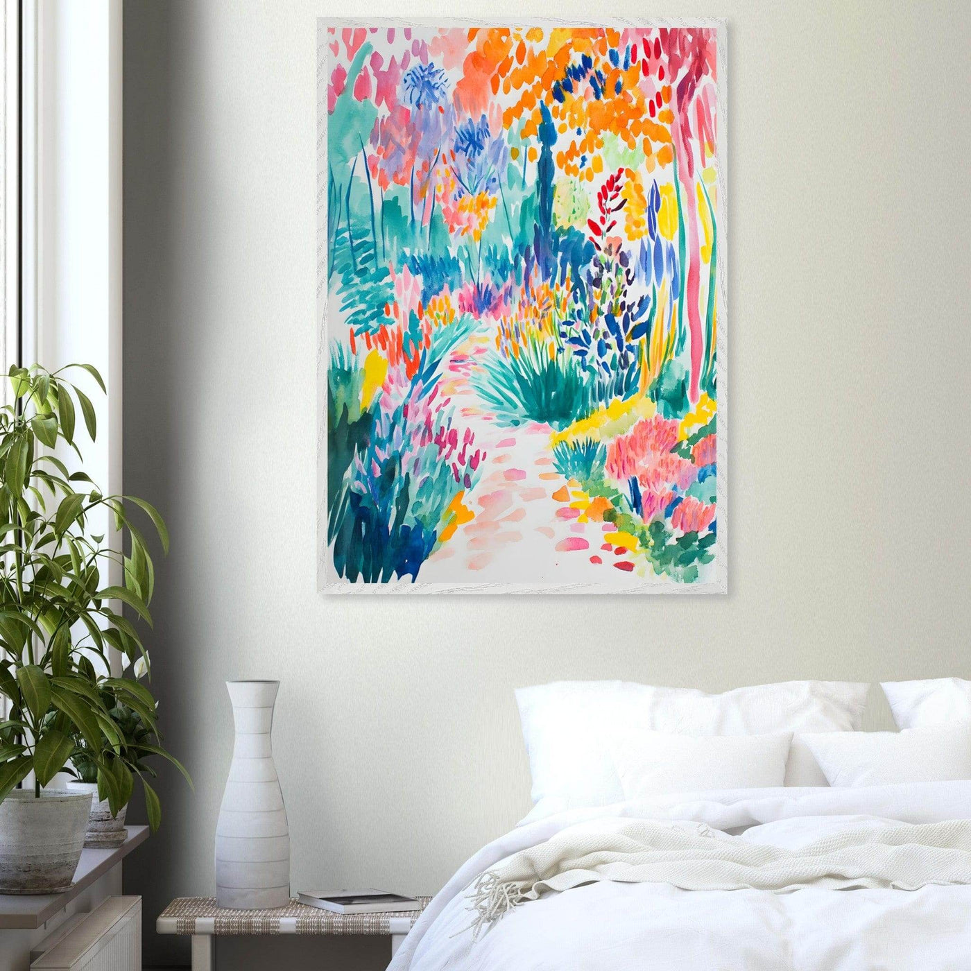 Vibrant Matisse Style Abstract Garden - Vibrantwalls