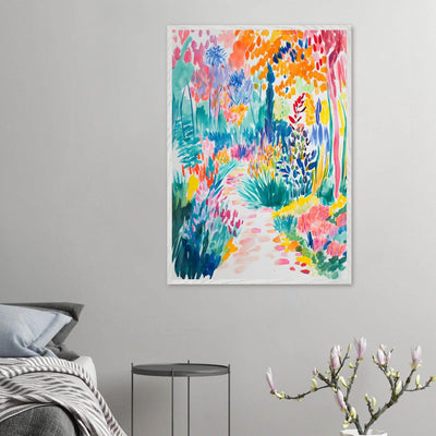Vibrant Matisse Style Abstract Garden - Vibrantwalls