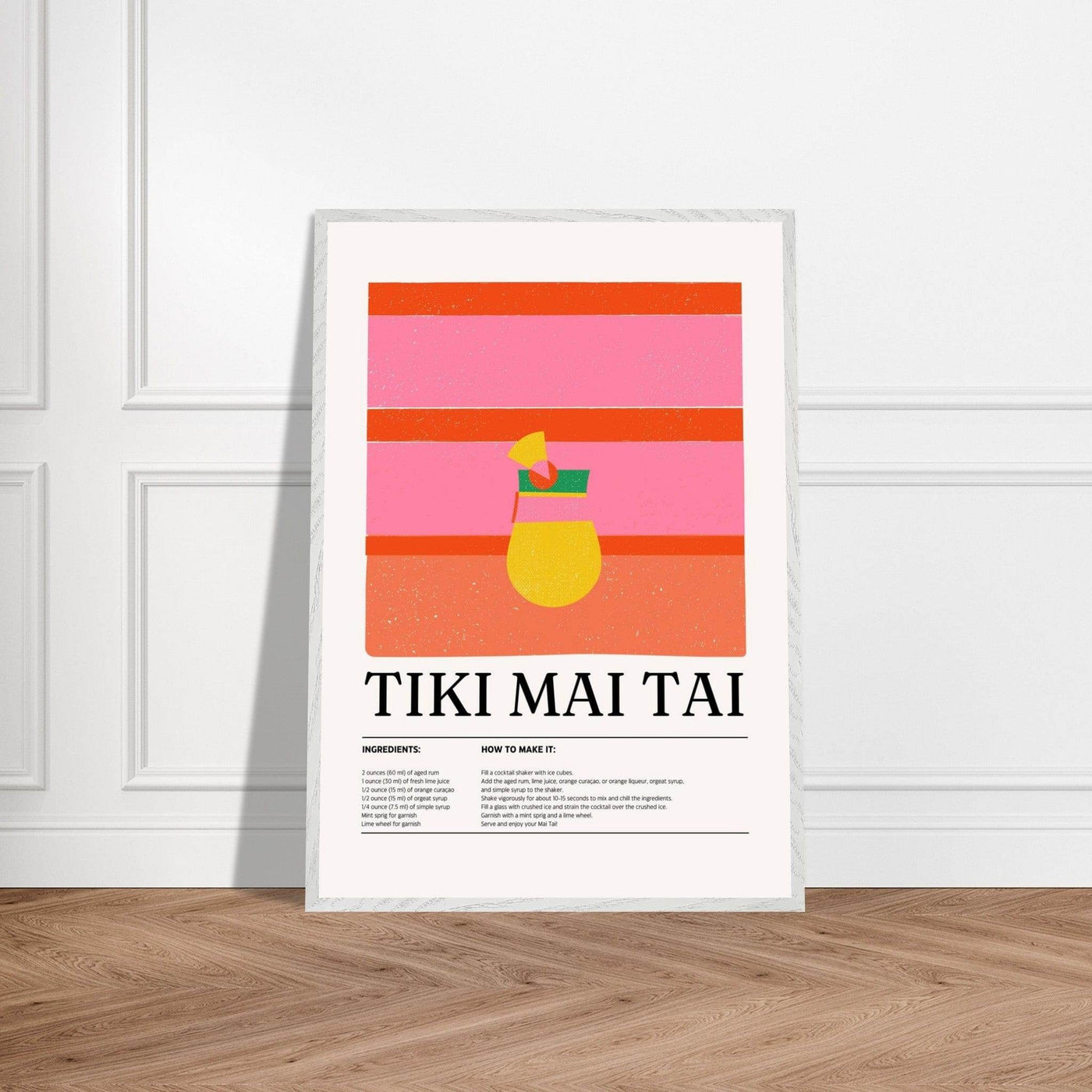 Vibrant Tiki Mai Tai Cocktail Recipe - Vibrantwalls