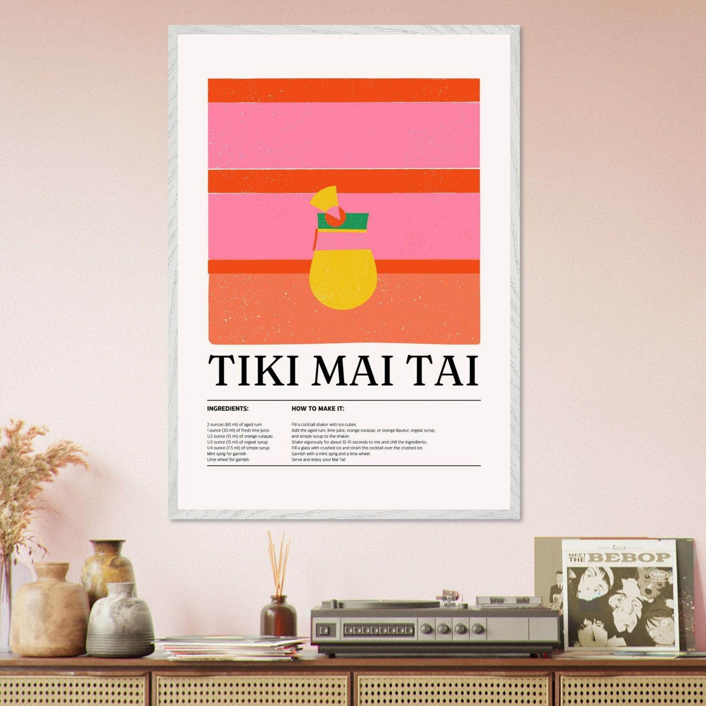 Vibrant Tiki Mai Tai Cocktail Recipe - Vibrantwalls