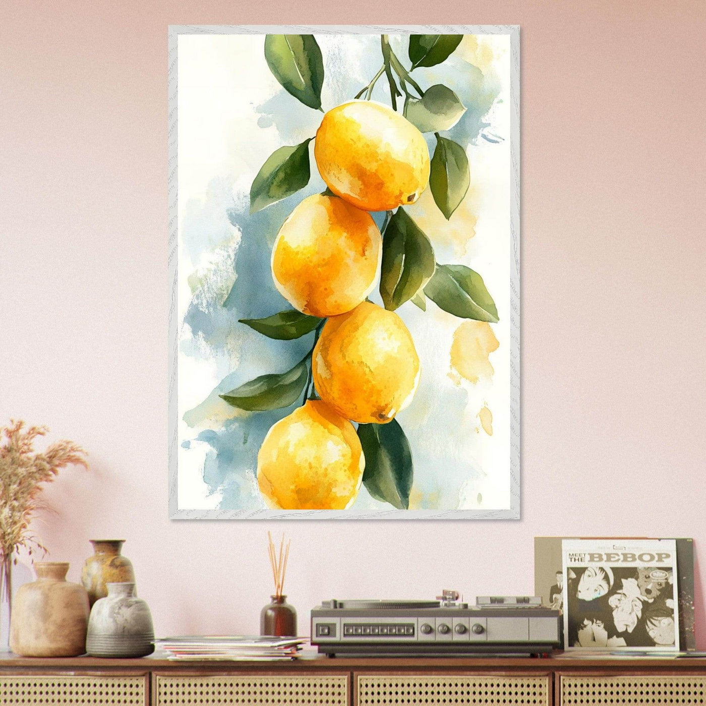 Vintage Italian Coastal Drive Amalfi Lemon Grove - Vibrantwalls
