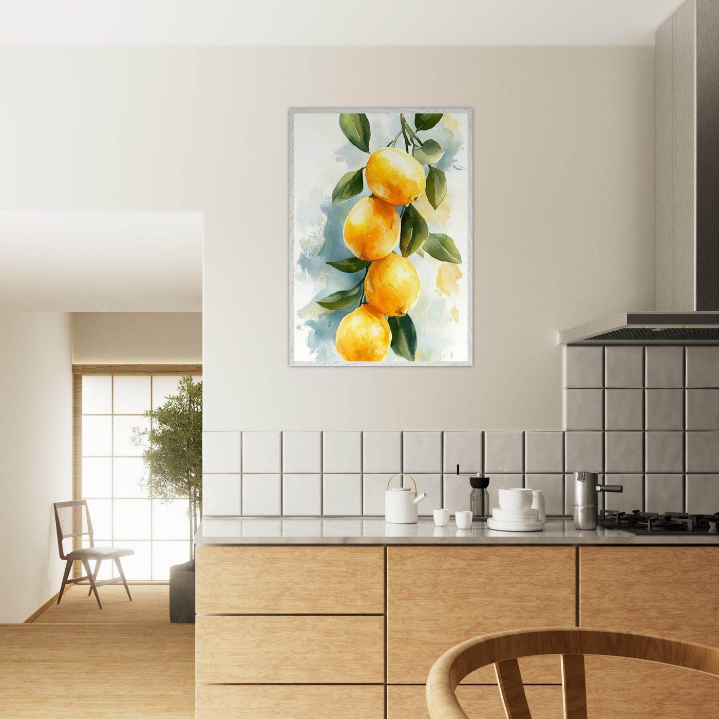 Vintage Italian Coastal Drive Amalfi Lemon Grove - Vibrantwalls