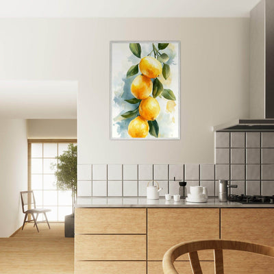 Vintage Italian Coastal Drive Amalfi Lemon Grove - Vibrantwalls