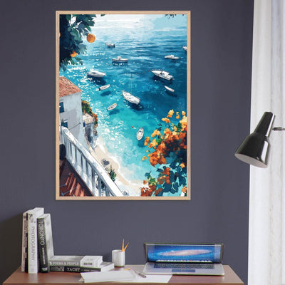 Vintage Italian Coastal View - Vibrantwalls
