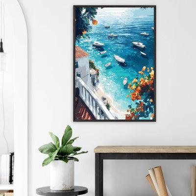 Vintage Italian Coastal View - Vibrantwalls