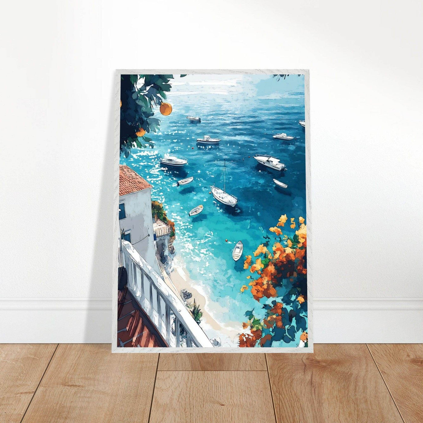 Vintage Italian Coastal View - Vibrantwalls
